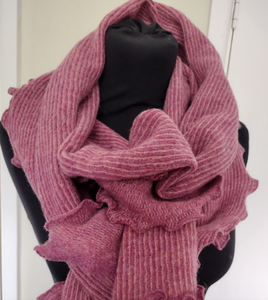 Rosebay & Damask Knitted Scarf