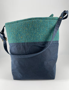 Casual Tote Bag (Navy & Teal)